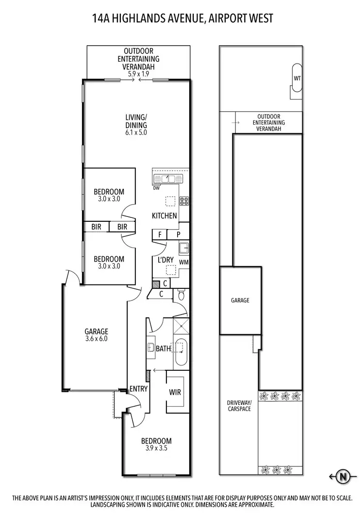 Floorplan of Homely house listing, 14A Highlands Avenue, Airport West VIC 3042
