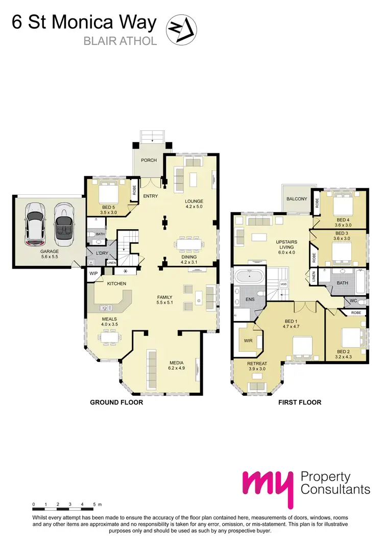 Floorplan of Homely house listing, 6 St Monica Way, Blair Athol NSW 2560