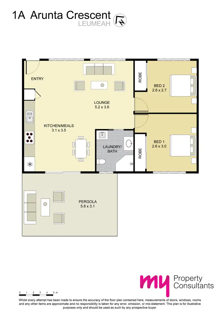 Floorplan of Homely house listing, 1 & 1A Arunta Crescent, Leumeah NSW 2560
