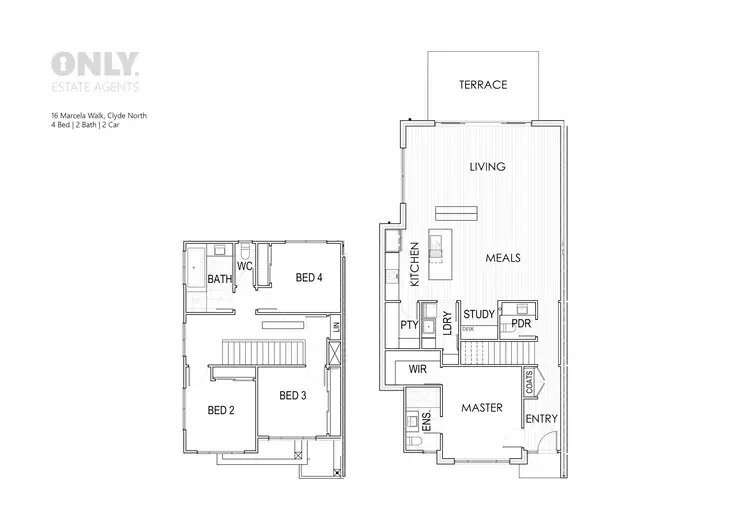 Floorplan of Homely house listing, 16 Marcela Walk, Clyde North VIC 3978