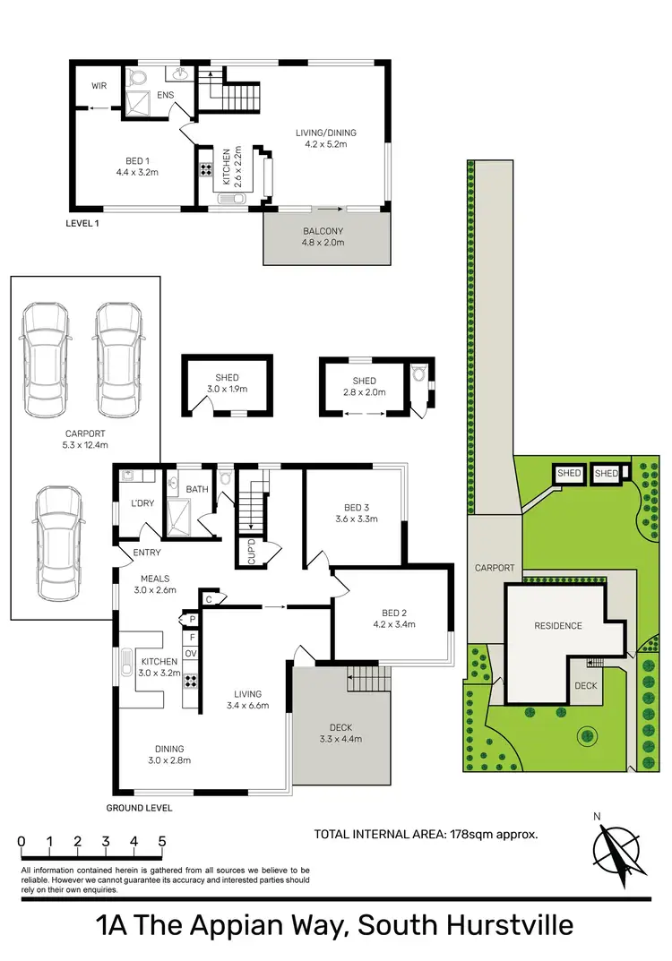 Floorplan of Homely house listing, 1A The Appian Way, South Hurstville NSW 2221