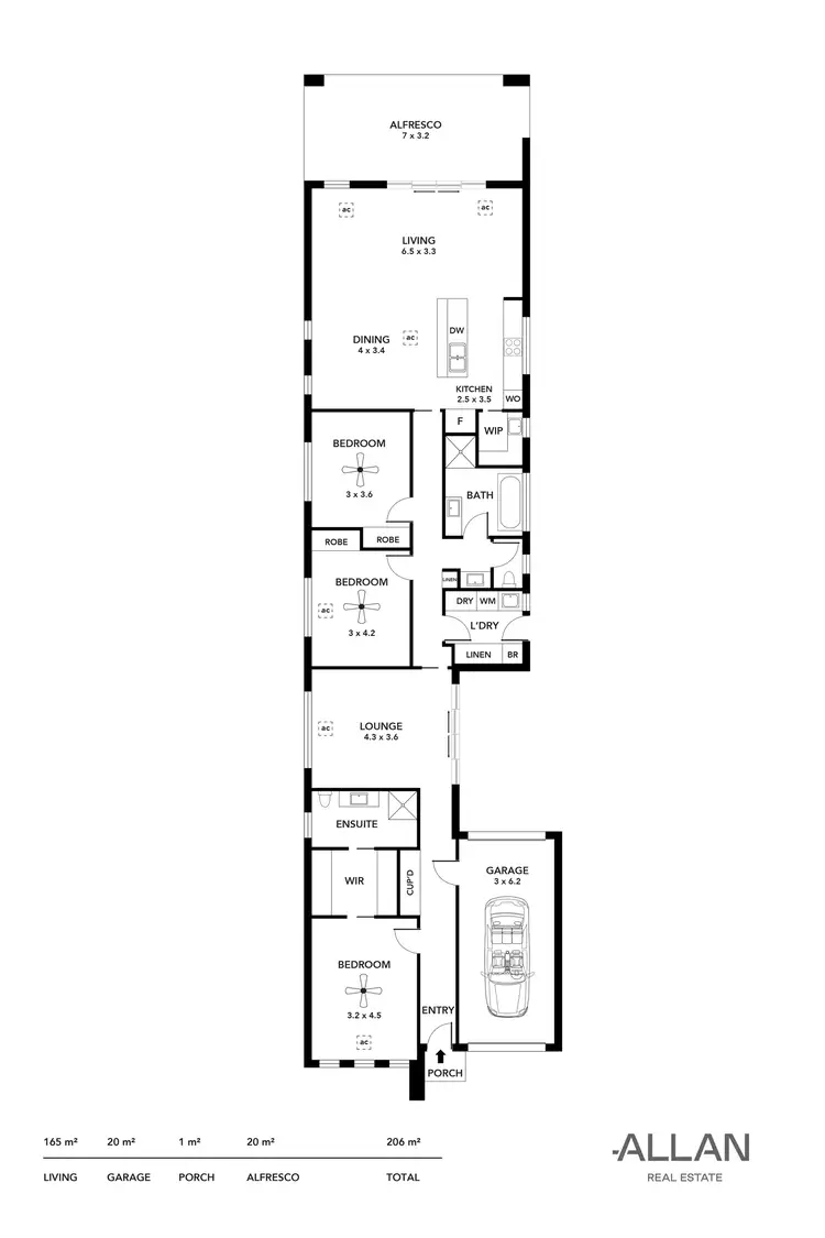 Floorplan of Homely house listing, 35A Illawarra Avenue, Hove SA 5048