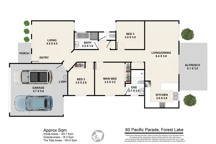 Floorplan of Homely house listing, 60 Pacific Parade, Forest Lake QLD 4078