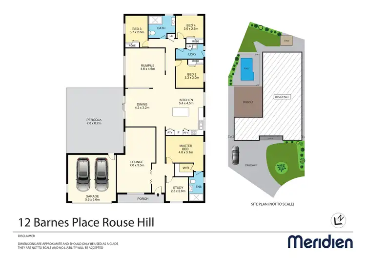 Floorplan of Homely house listing, 12 Barnes Place, Rouse Hill NSW 2155