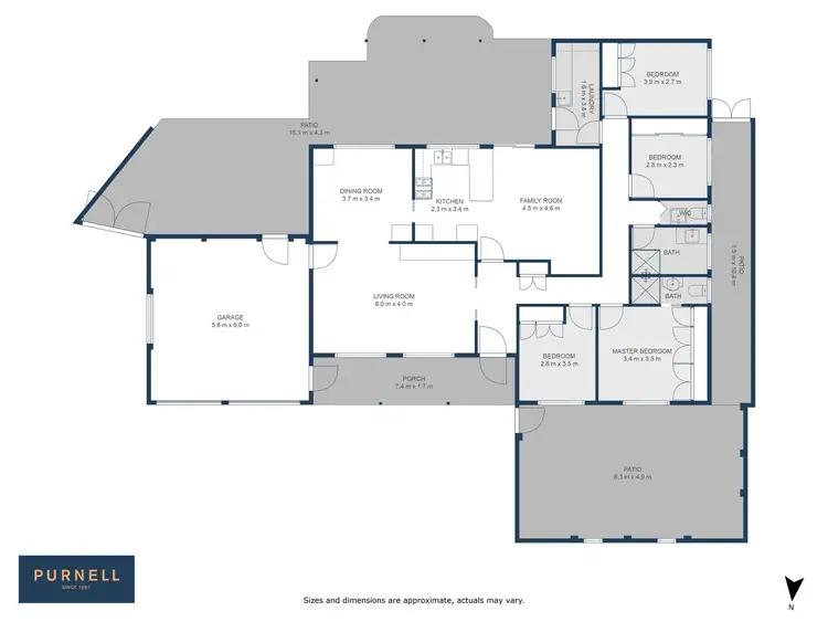 Floorplan of Homely house listing, 3 Crowder Circuit, Stirling ACT 2611