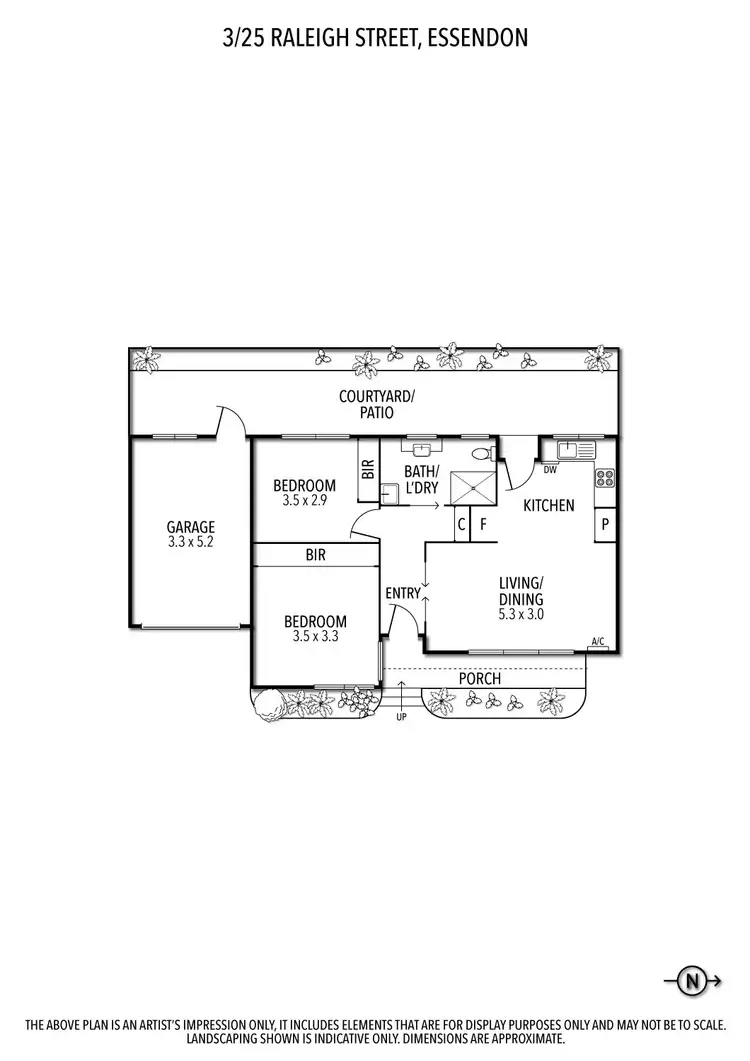 Floorplan of Homely unit listing, 3/25 Raleigh Street, Essendon VIC 3040