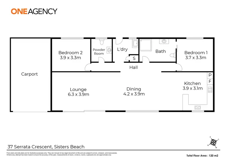 Floorplan of Homely house listing, 37 Serrata Crescent, Sisters Beach TAS 7321