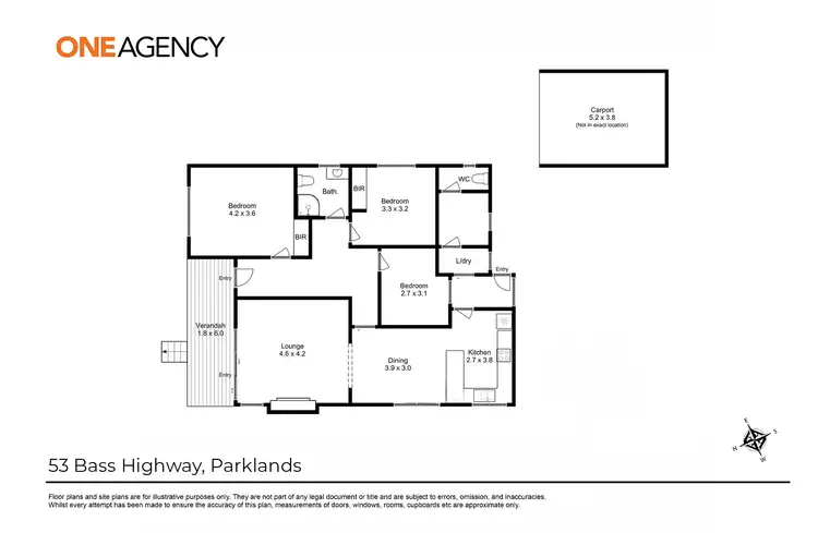 Floorplan of Homely house listing, 53 Bass Highway, Parklands TAS 7320