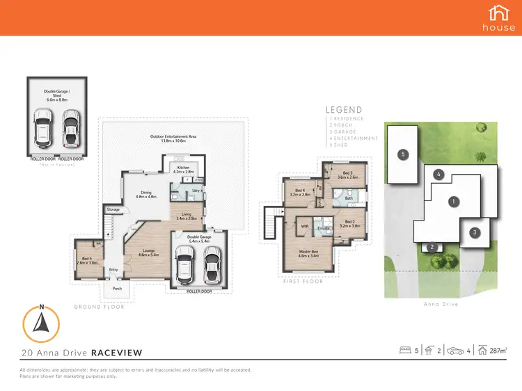 Floorplan of Homely house listing, 20 Anna Drive, Raceview QLD 4305