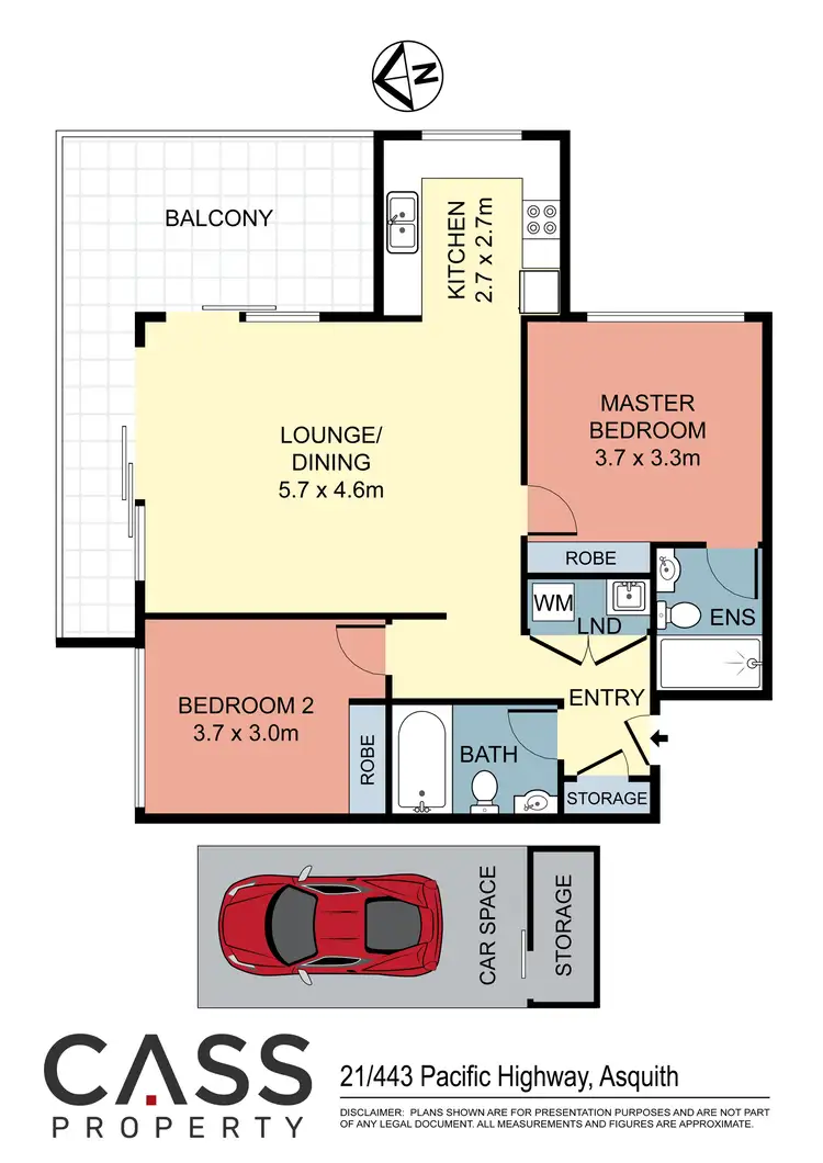 Floorplan of Homely apartment listing, 21/443 Pacific Highway, Asquith NSW 2077