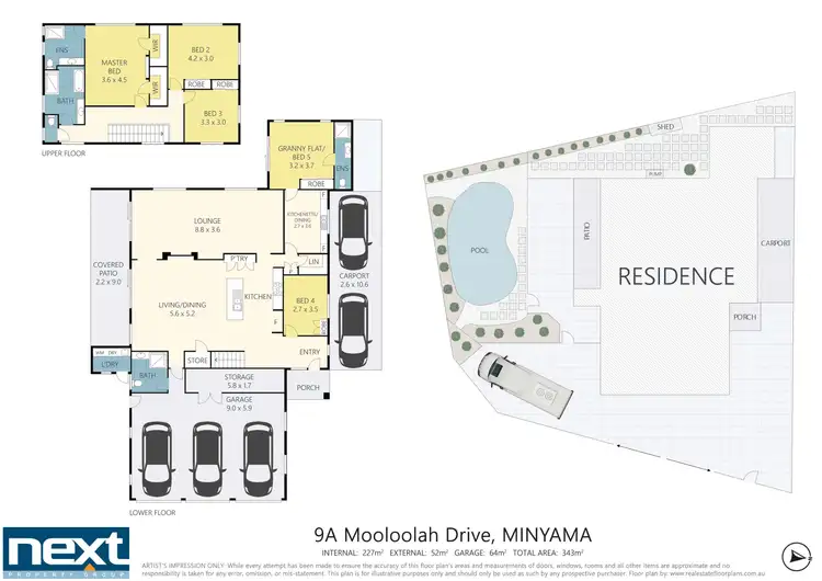 Floorplan of Homely house listing, 9a Mooloolah Drive, Minyama QLD 4575