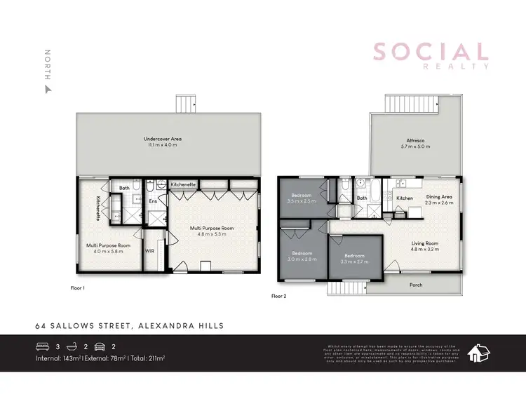 Floorplan of Homely house listing, 64 Sallows Street, Alexandra Hills QLD 4161