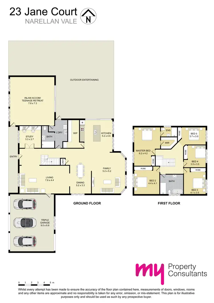 Floorplan of Homely house listing, 23 Jane Court, Narellan Vale NSW 2567