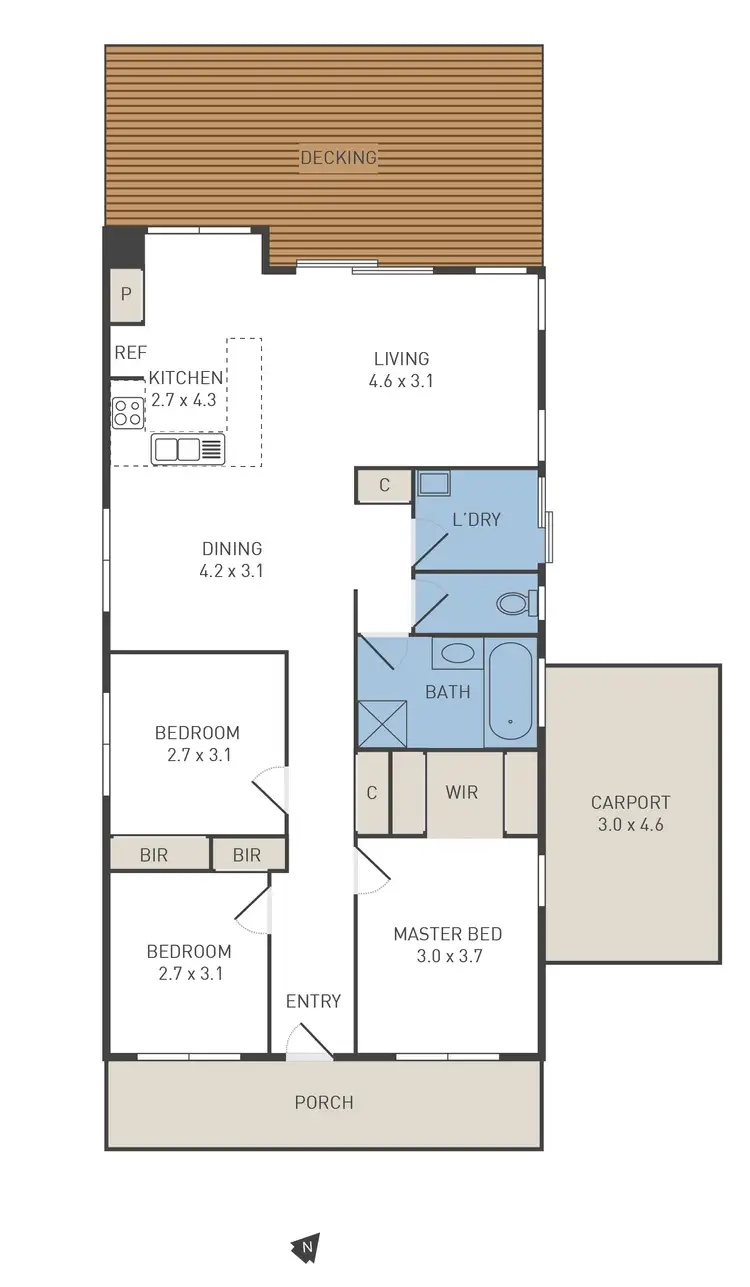 Floorplan of Homely house listing, 1 Yarra Lane, Caroline Springs VIC 3023