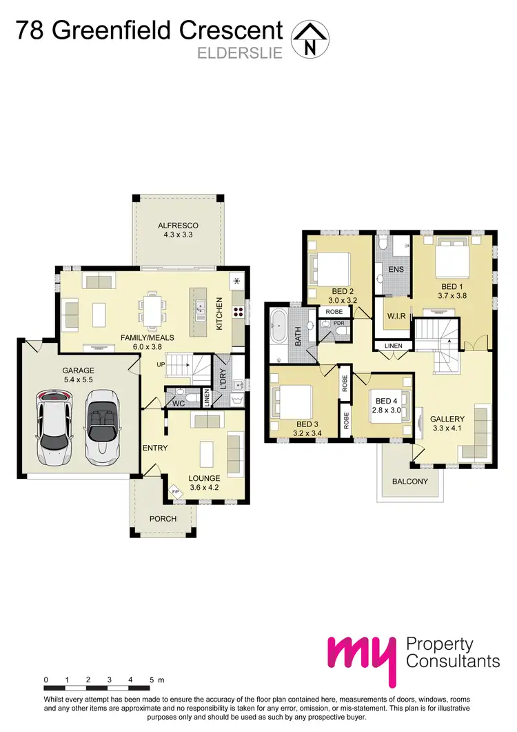 Floorplan of Homely house listing, 78 Greenfield Crescent, Elderslie NSW 2570