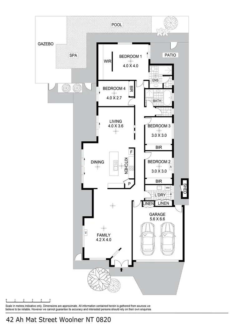 Floorplan of Homely house listing, 42 Ah Mat Street, Woolner NT 820