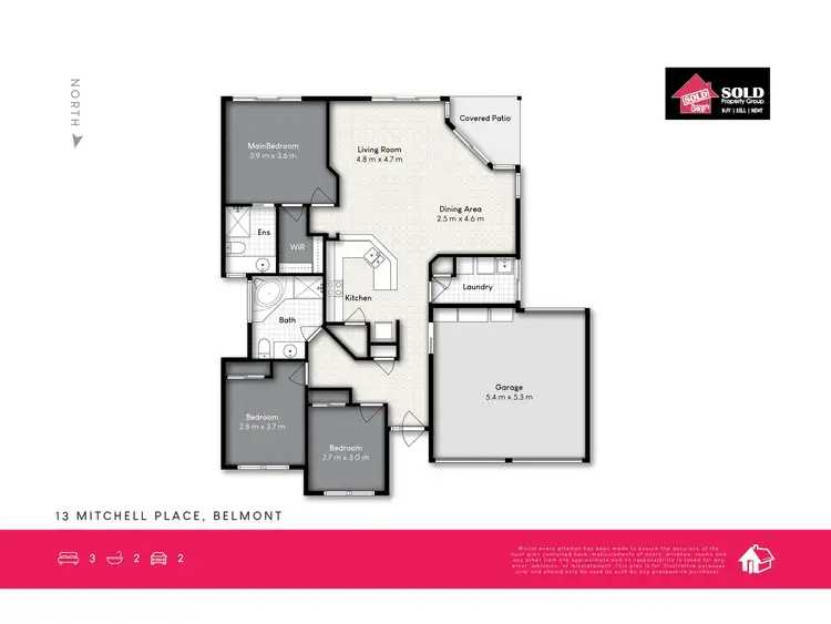 Floorplan of Homely house listing, 13 Mitchell Place, Belmont QLD 4153