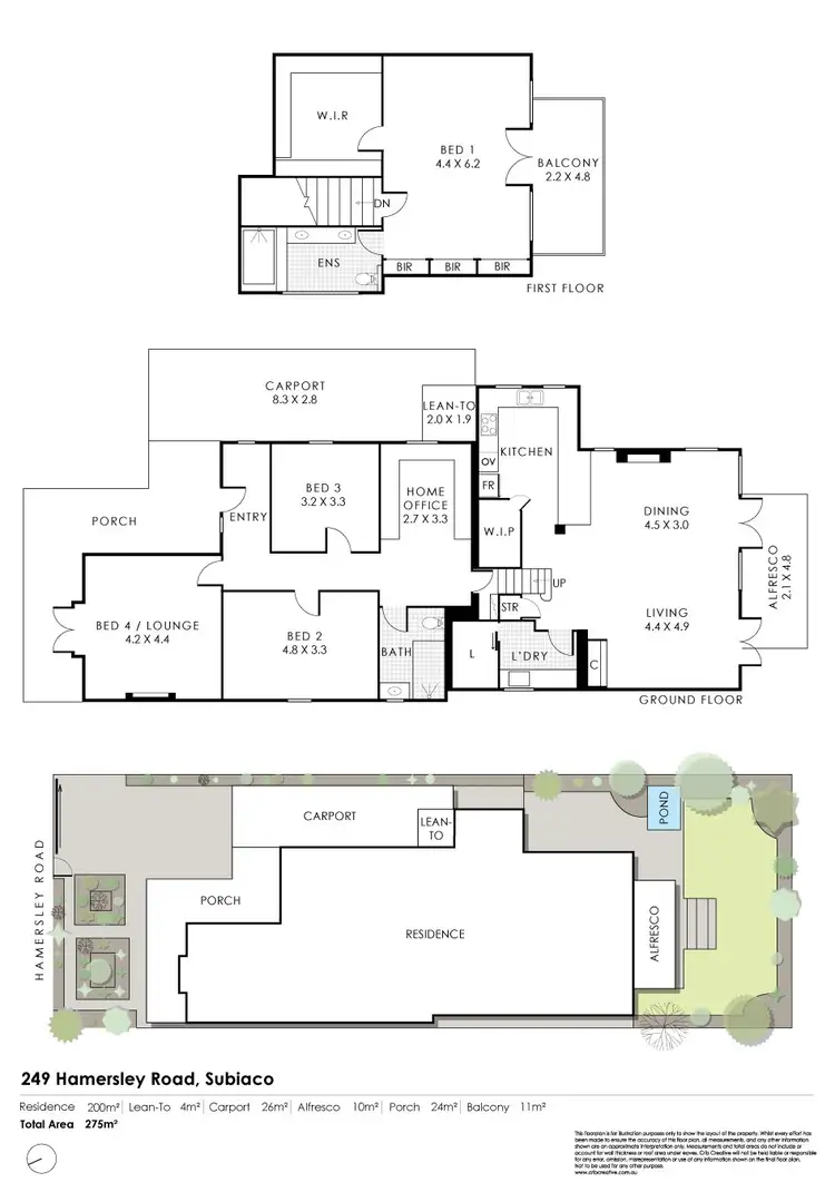 Floorplan of Homely house listing, 249 Hamersley Road, Subiaco WA 6008