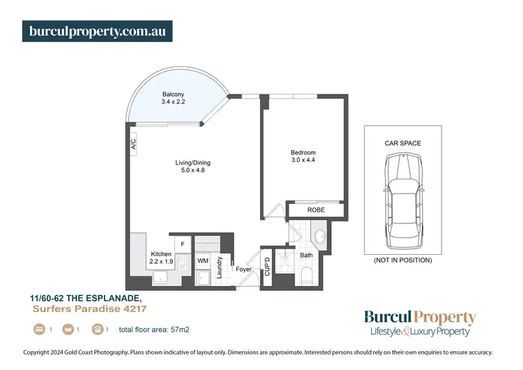 Floorplan of Homely apartment listing, 11/60 - 62 The Esplanade, Surfers Paradise QLD 4217