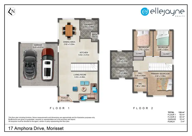 Floorplan of Homely house listing, 17 Amphora Drive, Balcolyn NSW 2264
