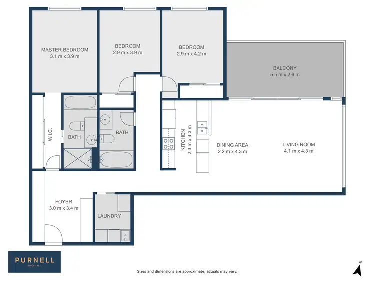 Floorplan of Homely apartment listing, 125/53 Eyre Street, Kingston ACT 2604