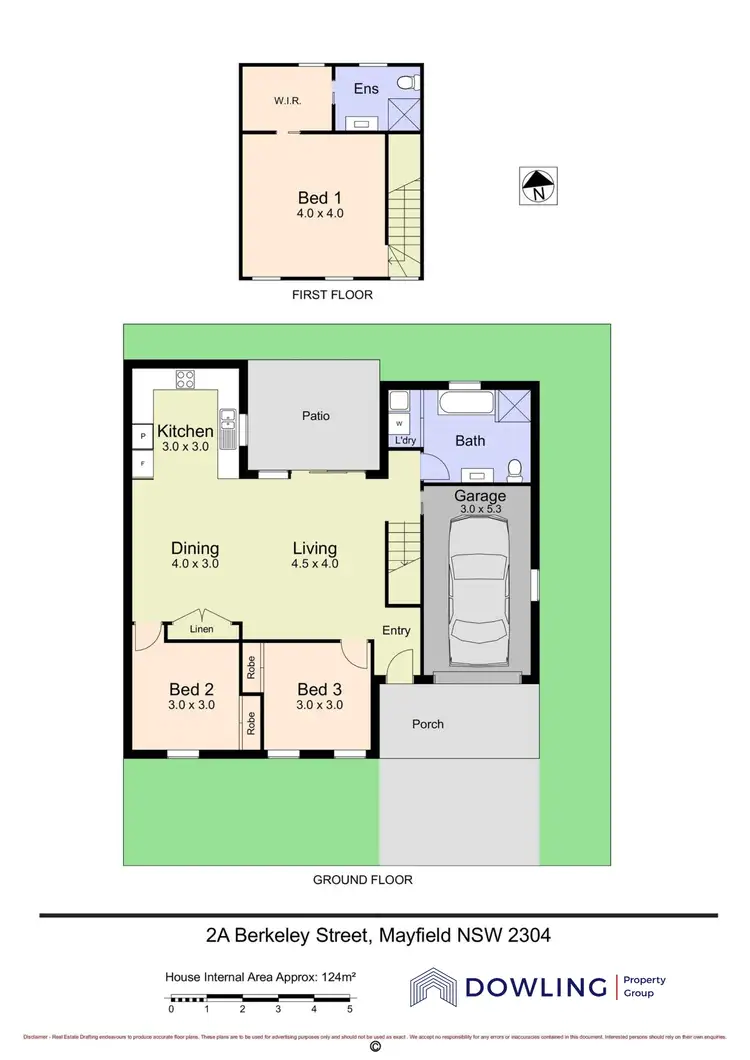 Floorplan of Homely semi-detached listing, 2A Berkeley Street, Mayfield NSW 2304