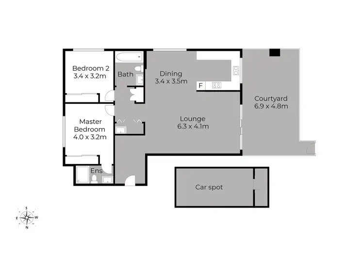Floorplan of Homely apartment listing, 3/38-40 Hope Street, Penrith NSW 2750
