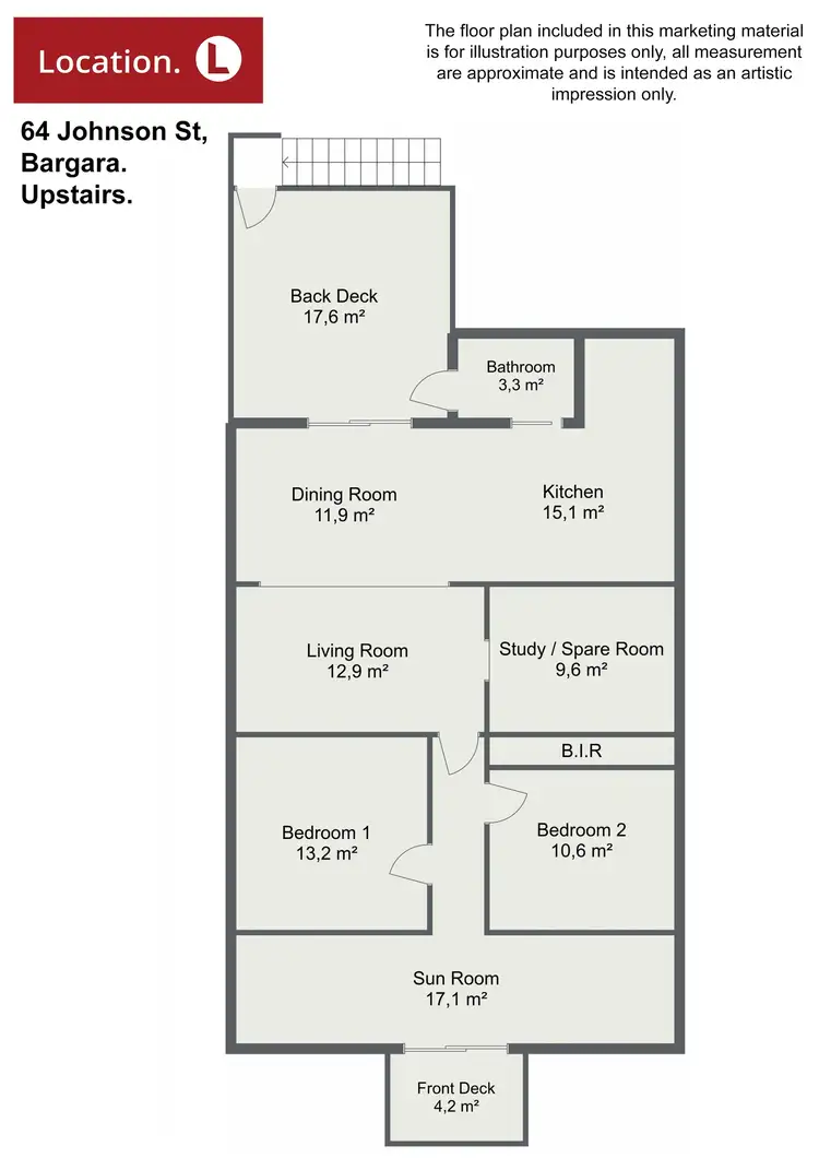 Floorplan of Homely house listing, 64 Johnson St, Bargara QLD 4670