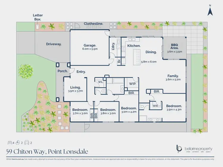 Floorplan of Homely house listing, 59 Chiton Way, Point Lonsdale VIC 3225