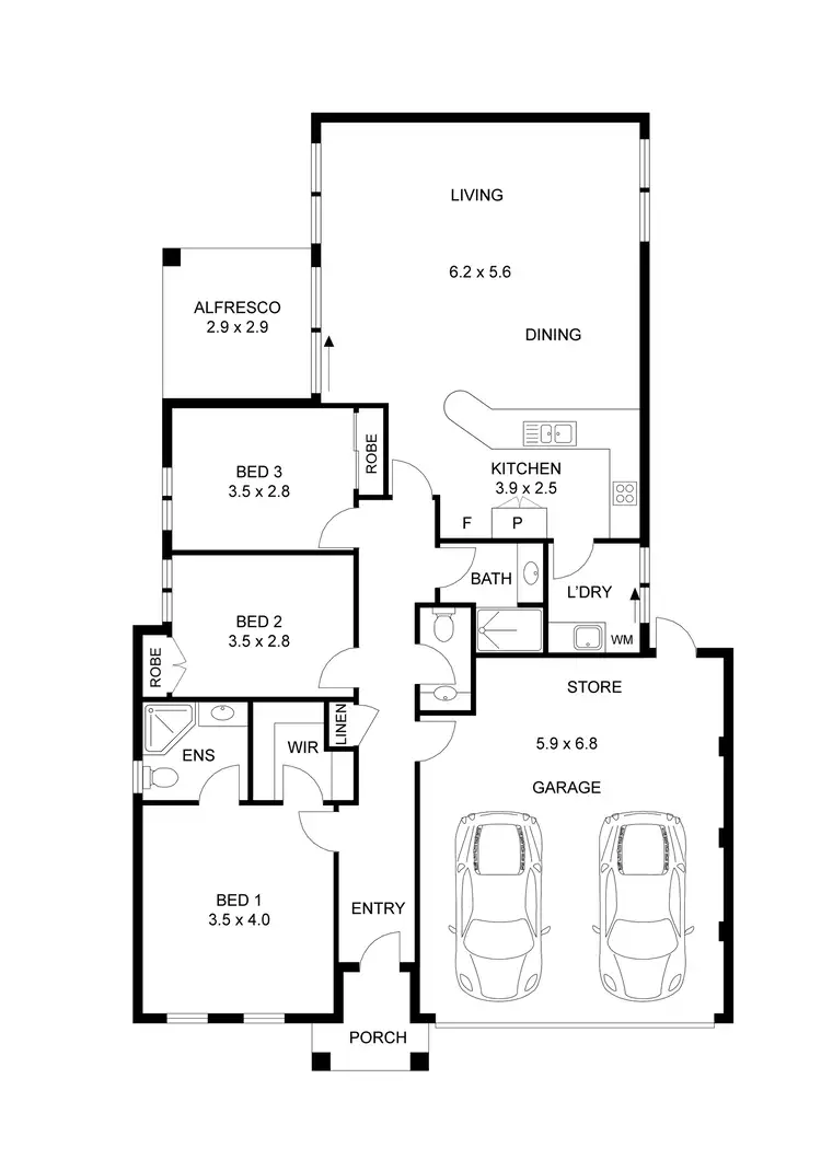 Floorplan of Homely house listing, 5/15 Shelduck Crescent, Bennett Springs WA 6063