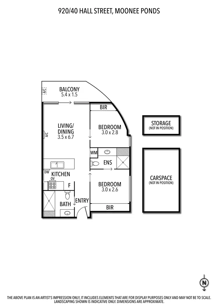 Floorplan of Homely apartment listing, 920/40 Hall Street, Moonee Ponds VIC 3039