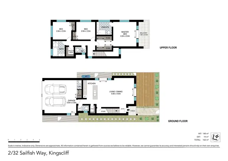Floorplan of Homely townhouse listing, 2/32 Sailfish Way, Kingscliff NSW 2487