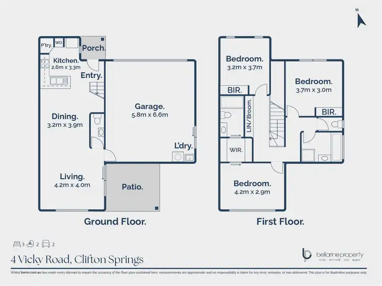 Floorplan of Homely house listing, 4 Vicky Road, Clifton Springs VIC 3222