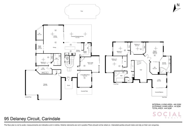 Floorplan of Homely house listing, 95 Delaney Circuit, Carindale QLD 4152