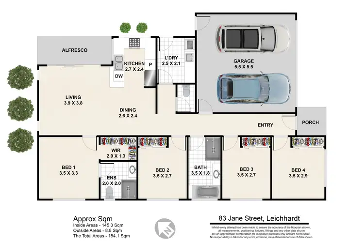 Floorplan of Homely house listing, 83 Jane Street, Leichhardt QLD 4305