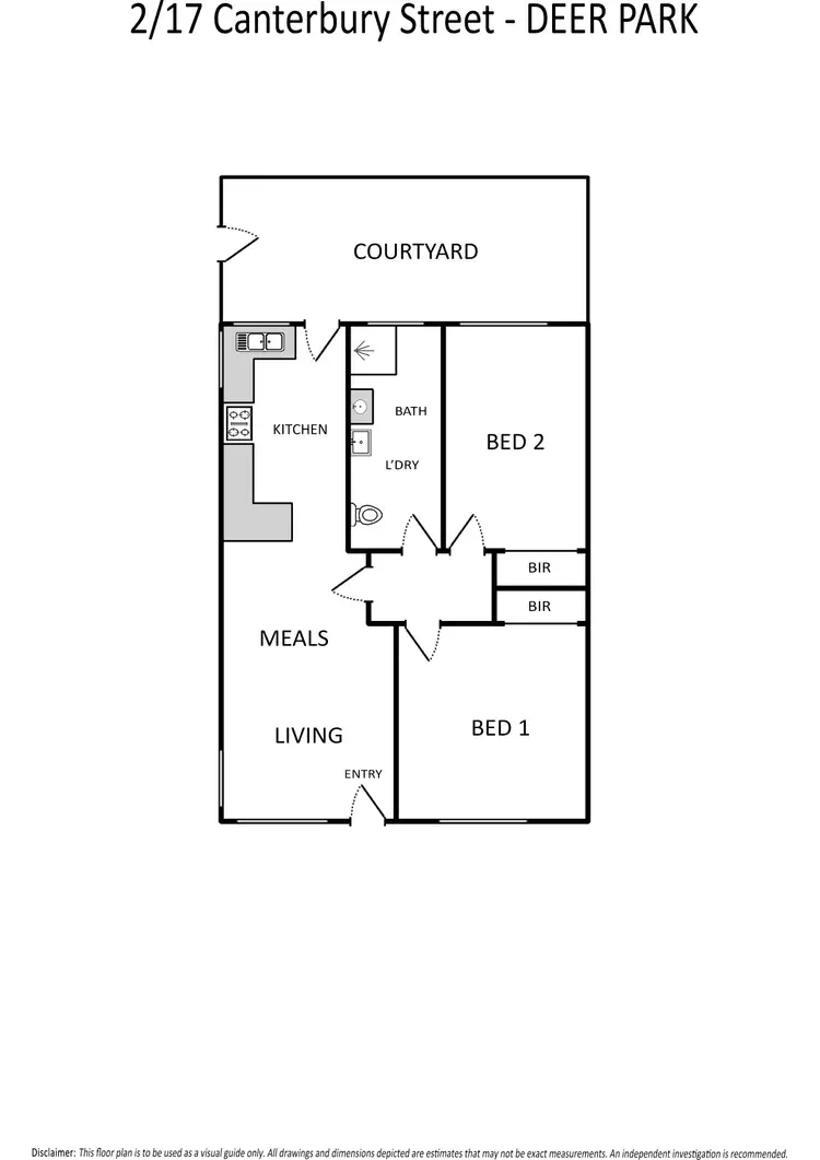 Floorplan of Homely unit listing, 2/17 Canterbury Street, Deer Park VIC 3023