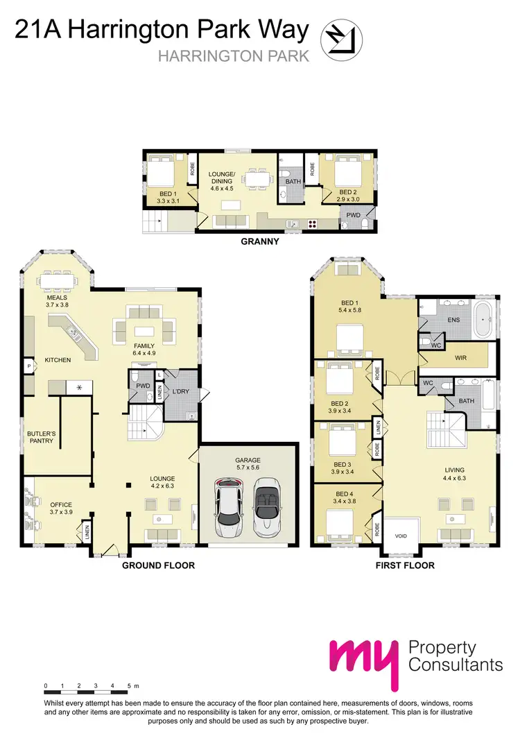 Floorplan of Homely house listing, 21A & 21B Harrington Parkway, Harrington Park NSW 2567