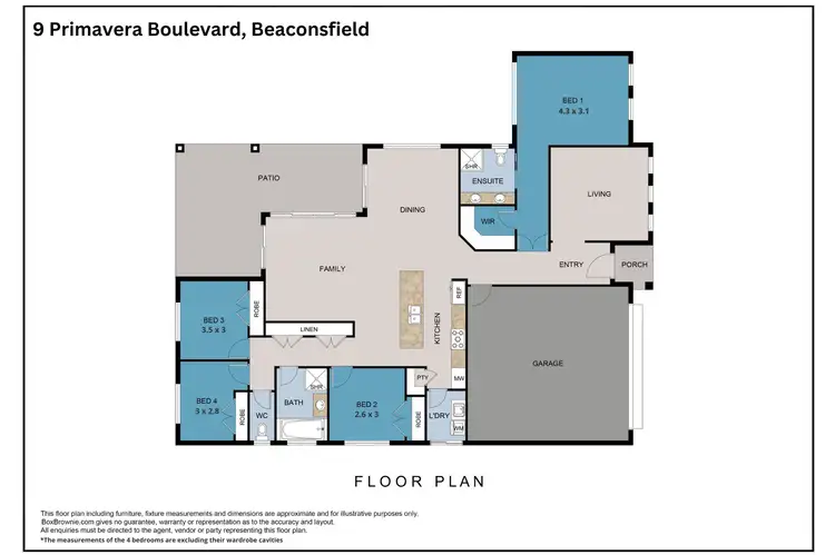Floorplan of Homely house listing, 9 Primavera Boulevard, Beaconsfield QLD 4740