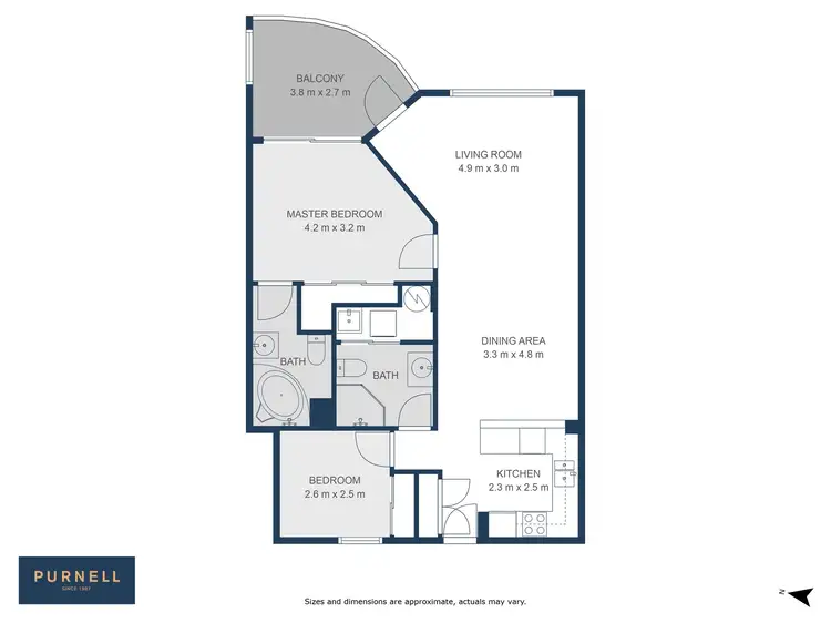 Floorplan of Homely apartment listing, 706/74-76 Northbourne Avenue, Braddon ACT 2612