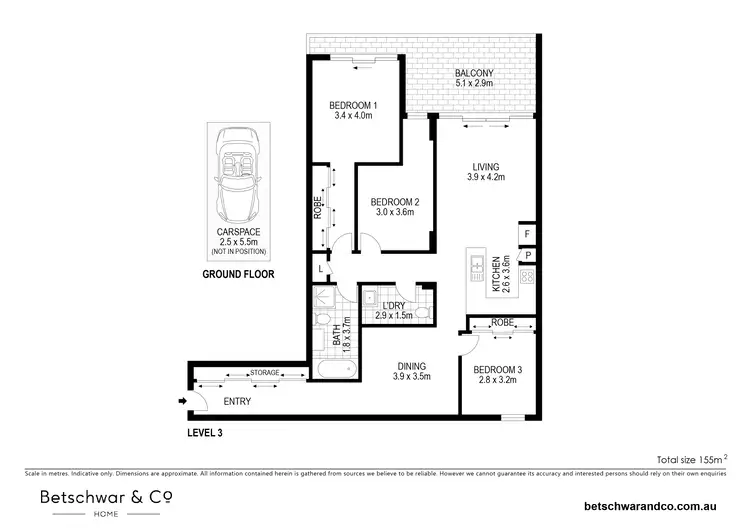 Floorplan of Homely apartment listing, 61/22 Gladstone Avenue, Wollongong NSW 2500