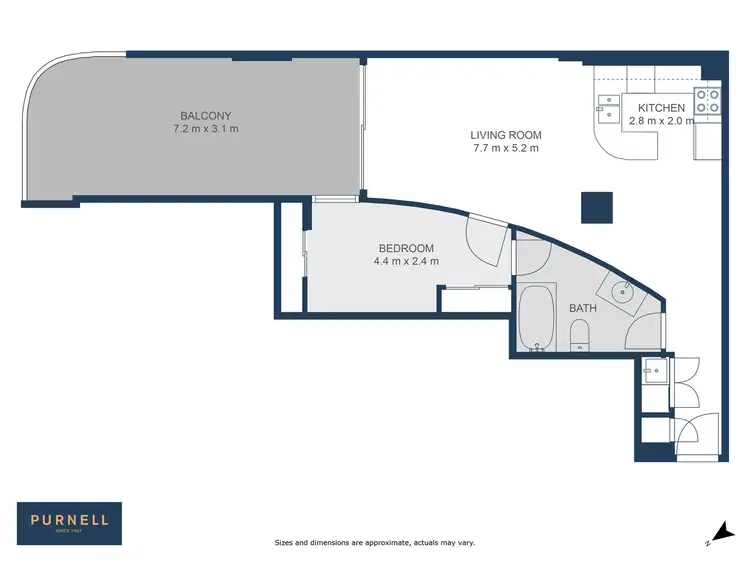 Floorplan of Homely apartment listing, 501/16 Moore Street, City ACT 2601