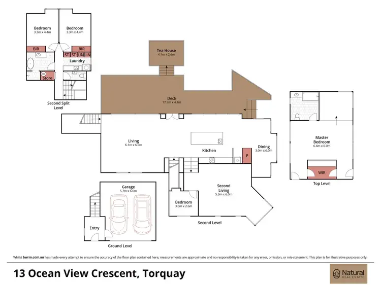 Floorplan of Homely house listing, 13 Ocean View Crescent, Torquay VIC 3228