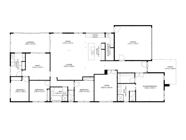 Floorplan of Homely house listing, 47 Warrigal drive, Aintree VIC 3336