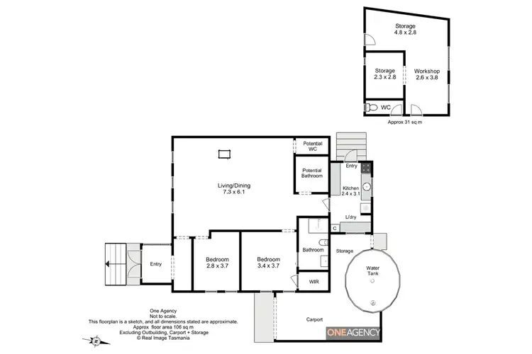 Floorplan of Homely house listing, 19104 Bass Highway, Rocky Cape TAS 7321