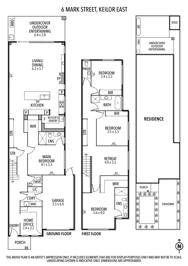 Floorplan of Homely house listing, 6 Mark Street, Keilor East VIC 3033