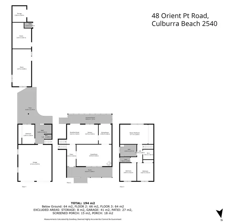 Floorplan of Homely house listing, 48 Orient Point Road, Culburra Beach NSW 2540