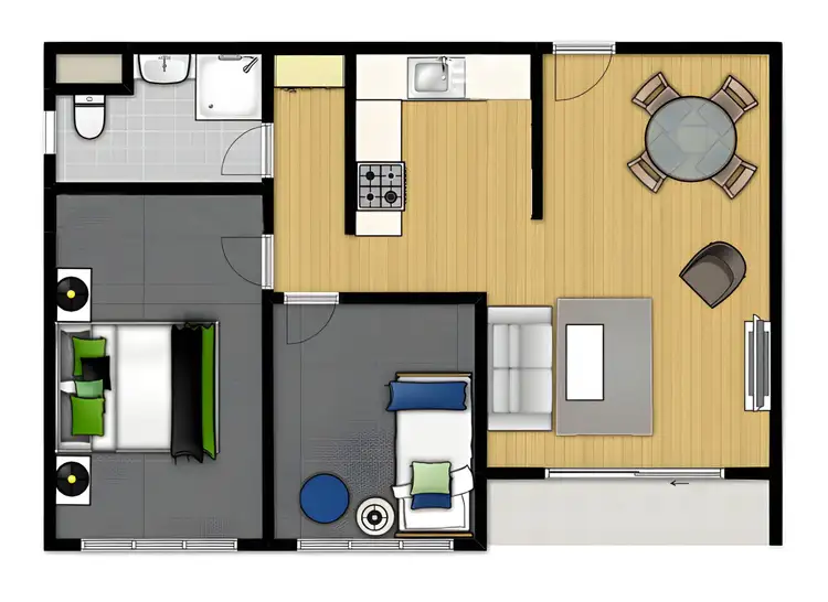 Floorplan of Homely apartment listing, 20/37 Osborne Road, East Fremantle WA 6158