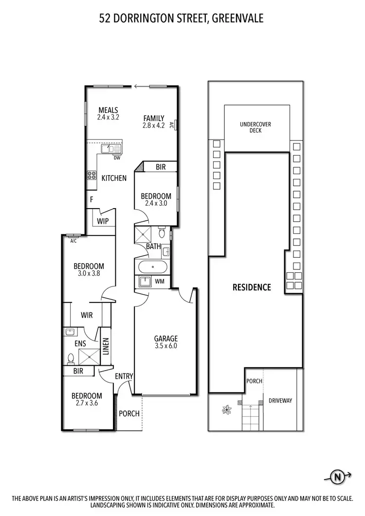 Floorplan of Homely house listing, 52 Dorrington Street, Greenvale VIC 3059