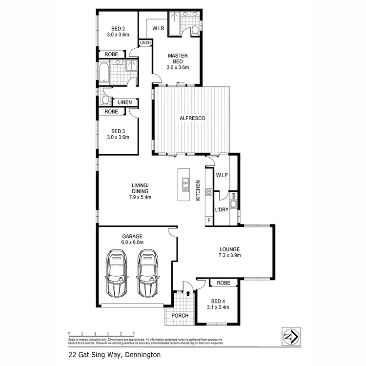 Floorplan of Homely house listing, 22 Gat Sing Way, Warrnambool VIC 3280