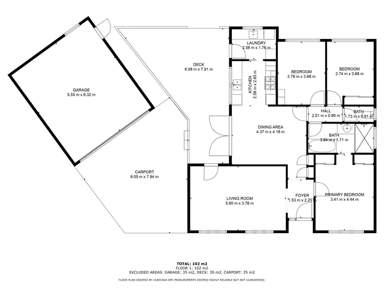 Floorplan of Homely house listing, 7 Tinto Close, Deer Park VIC 3023
